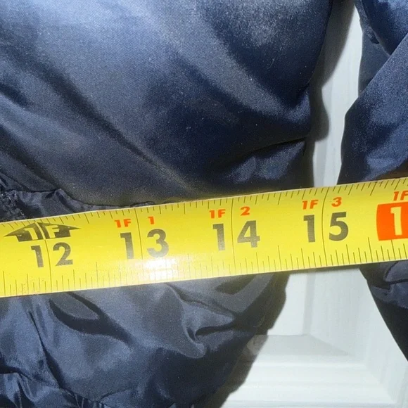 Tommy Hilfiger Navy and Orange Kids Puffer Jacket - Picture 5 of 6